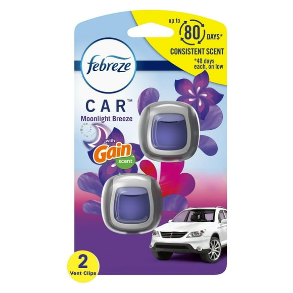 Febreze Car Air Freshener Vent Clip Gain Moonlight Breeze Scent