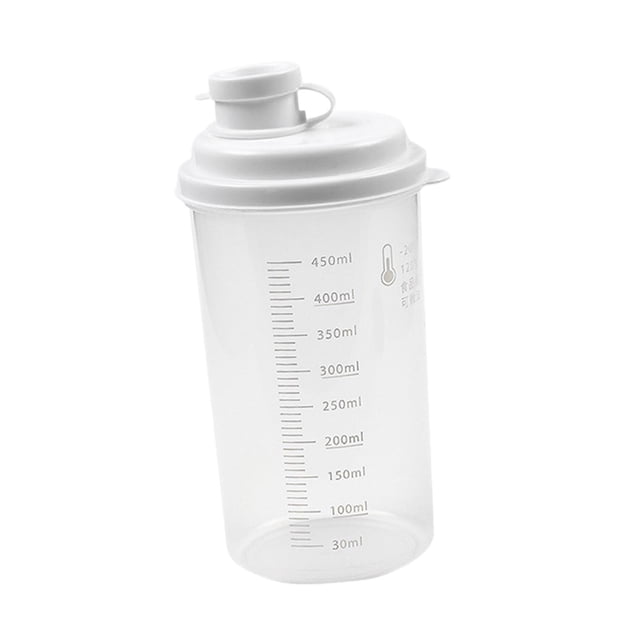 jifeng Juice Bottle Lightweight Reusable, Storage Container, with Scale Drinking Bottle