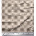 thumbnail image 1 of Soimoi White Poly Georgette Fabric Artistic Geometric Print Sewing Fabric Yard 42 Inch Wide, 1 of 5