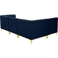 thumbnail image 6 of Meridian Furniture Alina Navy Velvet Modular Sectional, 6 of 18
