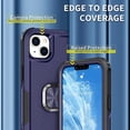 thumbnail image 4 of Funda con soporte de anillo para iPhone 14, protección total, compatible con soporte magnético para coche, resistente a arañazos, 4 of 5