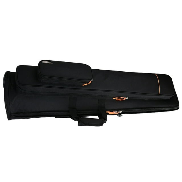 RENACLIPY Trombone Bag Black Velvet Double Shoulder for Travel 1Set