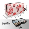 thumbnail image 3 of Uemuo Milk Tea Pattern Portable Toiletry Bags with Handle, Waterproof travel Make up Bags for Women, Large Capacity Travel Cosmetic Bags, 3 of 9