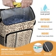thumbnail image 2 of Travel Cooler Bag - Beige and Brown Of Leopard Print Camping Beer Cooler Backpack with Bottle Opener- Waterproof Insulated Picnic Backpacks - Cooler Bag for Beach, 2 of 6