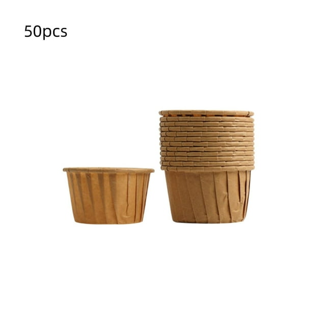 Cupcake Cup Disposable Lidless Baking Paper Cake Box Packaging Box Special Baking Resistance Of 50 Sets