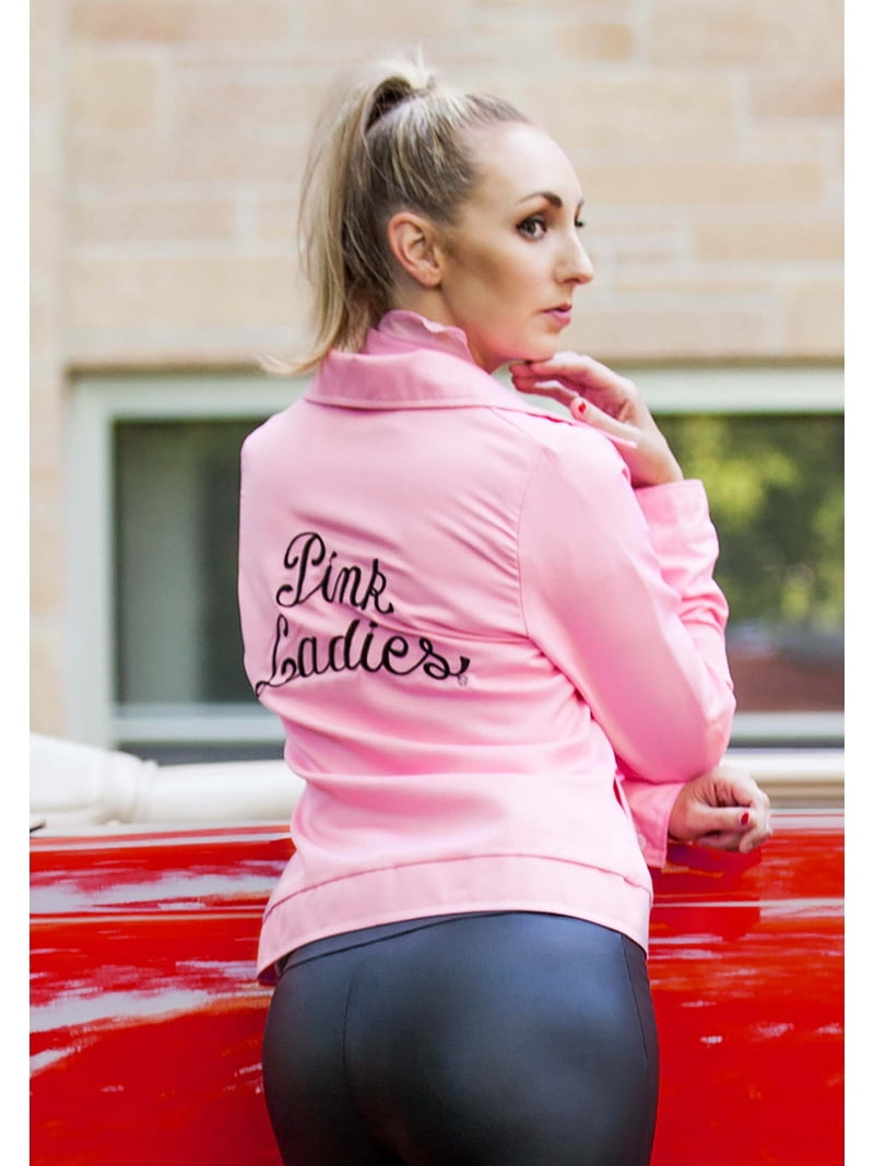 pink ladies jacket fancy dress Amazon.com: Fun Costumes Authentic Pink Ladies Jacket Grease Costume for  Women Officially Licensed | Rizzo, Frenchy, Jan, Marty, Sandy - X-Small