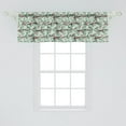 thumbnail image 2 of Ambesonne Floral Window Valance, Japanese Sakura Branches, 54" X 18", Mint Green Pink, 2 of 3