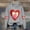 Gray, variant on Women's Oversized Cute Heart Hoodie, Oversized Fuzzy Heart Hoodie Fuzzy Heart Graphic Hoodie Fuzzy Heart Casual Long Sleeve Hoodie Multiple Color Oversized Hoodie