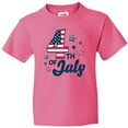thumbnail image 3 of Inktastic 4th of July with Striped Stars Youth T-Shirt, 3 of 5
