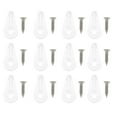 thumbnail image 1 of 30pcs Mirror Fixing Clips Lens Glass Assembly Wardrobe Cabinets Bookcase Glass Embedded Fixing Clips with Screw (Transparent), 1 of 7