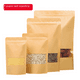 thumbnail image 1 of Bolsa de papel kraft con ventana para aperitivos de ocio, té, frutos secos, autosellantes, 1 of 2