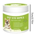 thumbnail image 3 of KMWGRE Pet Tear Stain Remover Wipes Gentle Eye Cleaning for Dogs and Cats Enzymatic Formula for Discharge and Debris Green 7cm, 3 of 9