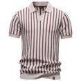 thumbnail image 5 of DGMIOCS Polo Extensible Ajusté pour Homme pour Usage Quotidien Beige TG, 5 of 5