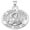 White, variant on Saint Rosa Venerini Religious Medal - 2/3 in Size of Dime, Sterling Silver