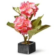 CC CHRISTMAS DECOR National Tree Artificial 10" Pink Hydrangea Flower