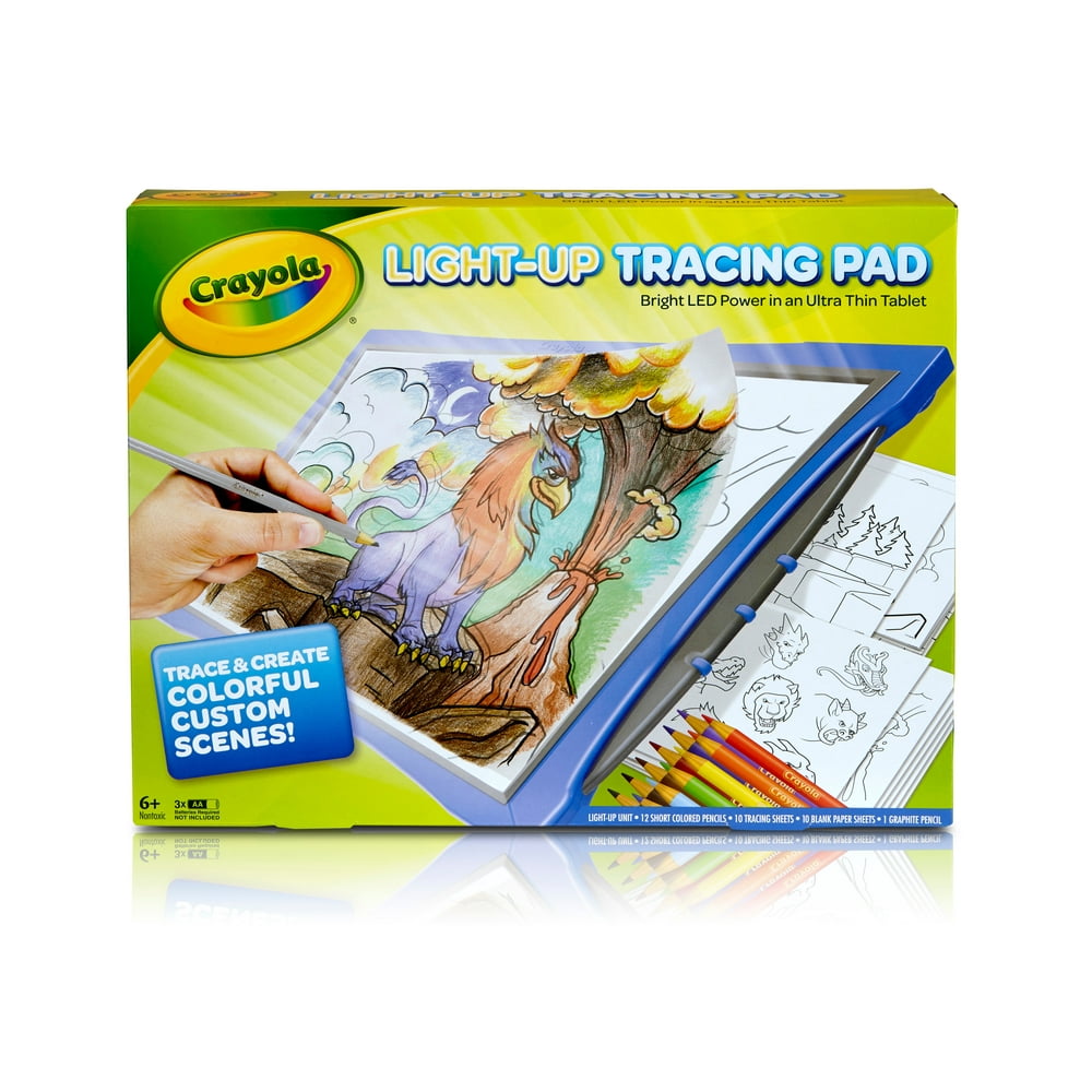 Crayola Light-Up Blue Tracing Pad, Art Coloring Set, Beginner Unisex