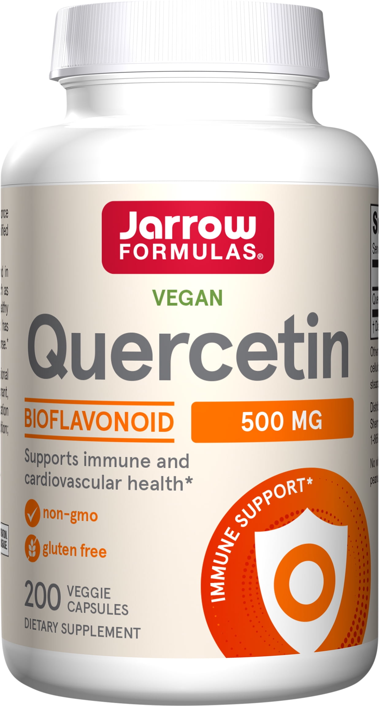 Jarrow Formulas Quercetin, For Cardiovascular Support, 500mg, 200 Capsules