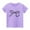 Purple, variant on KyCheLot Girls Casual Tees Bow Print Dailywear Crewneck Short Sleeve Blouse 2-14 Years