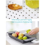 Mornenjoy Bath Tray for Tub,Bathtub Caddy Tray, Expandable Bath Tub Table Tray Bathtub Shelf Caddy Tray Bath Stand Kitchen Shelf Bathroom Bath Board Organizer Trays for Wine Book Bath Products (Grey)