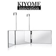 thumbnail image 1 of Stock Available: Foldable Three-Sided Makeup Mirror with Adjustable Suspension and LED Lighting - Black Housing, Perfect for Precise Makeup Application with Multi-Angle Viewing, Ideal for Travel and, 1 of 5