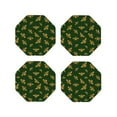 thumbnail image 2 of Disketp Hohey Bee Funny Coasters,4 Pcs Leather Coasters With Holder, Perfect Housewarming Hostess Gifts,Protect Furniture From Water Marks Scratch And Damage, 2 of 9