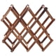thumbnail image 5 of 2X Soporte de Estante de Madera de Vino Tinto de 10 Portabotellas Estante Plegable de Exhibicion de Montaje Estante de Vino de Madera Cuidado del Alcohol Neer de Botellas de Bebida, 5 of 8