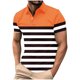 thumbnail image 1 of Mens Manga Corta Botón Abajo Camisas con Bolsillo Pulover Botón de Impresión de la Camisa de Solapa de Poliéster Cuello de Vuelta, Blusa Casual para Hombres, 1 of 2