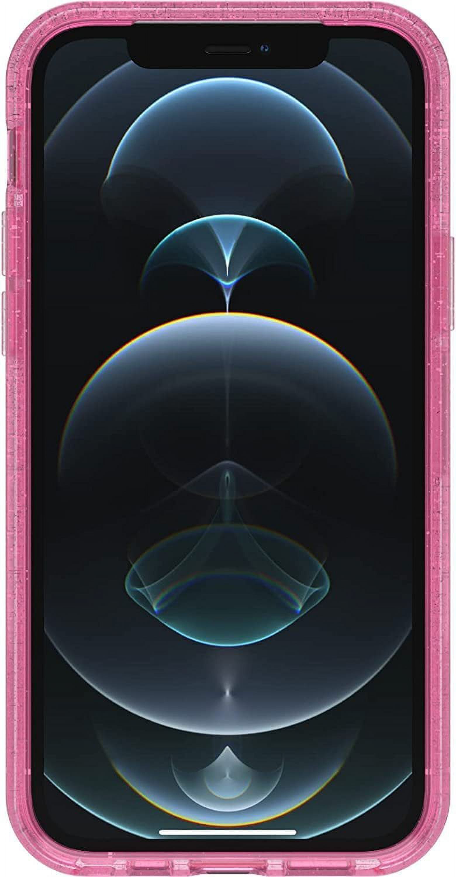OtterBox Symmetry Clear Series Case for iPhone 12 & iPhone 12 Pro Only - Non-Retail Packaging - Disco Cowgirl Pink