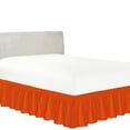 thumbnail image 1 of 100% Egyptian Cotton 1 PCs Wrap Around Bed Skirt 18 inches (Orange,Full), 1 of 5