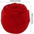 thumbnail image 5 of Jewelry Organizer, Jewelry Box, Red Rose Shape Vintage Ring Box Keep and Organize Your Favorite Jewelry, Soft Flocking Lining Ring Box Protect Your Jewelry from Scratches Effectively, 5 of 7