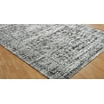 thumbnail image 2 of K2 Floor Style Jardin Hazy Charcoal Hand Made Cotton Chenille Area Rug, 2 of 4