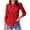 Red, variant on Womens Classic Shirt Button Down Long Sleeve Lightweight Blouse Relaxed Fit Solid Color Red L