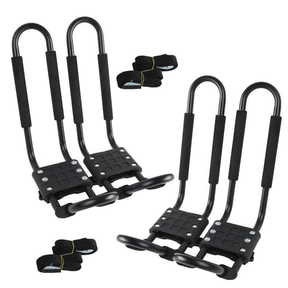 TCMT 2 Pairs Universal Canoe Car Top Mount Carrier Roof Rack Kayak Boat VAN SUV J-bar