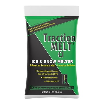 Traction Melt Ci Magnesium Chloride Ice Melt, 50 Lb. Bag