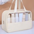 thumbnail image 4 of LCXmlly Portable Storage Bag Large Capacity Waterproof Portable Toiletry Makeup Pouch Organizer Clear PVC Travel Pouch with Zipper Handle, 4 of 9