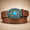 M Fit Pant 30-35in-Coffee With Silver Turquoise Buckle, variant on Women Western Leather Belt Vintcountry Belts For Cowgirl Jeans Dresses Ladies Concho With Turquoise Buckle