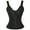 Black-1, variant on VASLANDA Women's Gothic Jacquard Shoulder Straps Tank Overbust Corset Bustiers