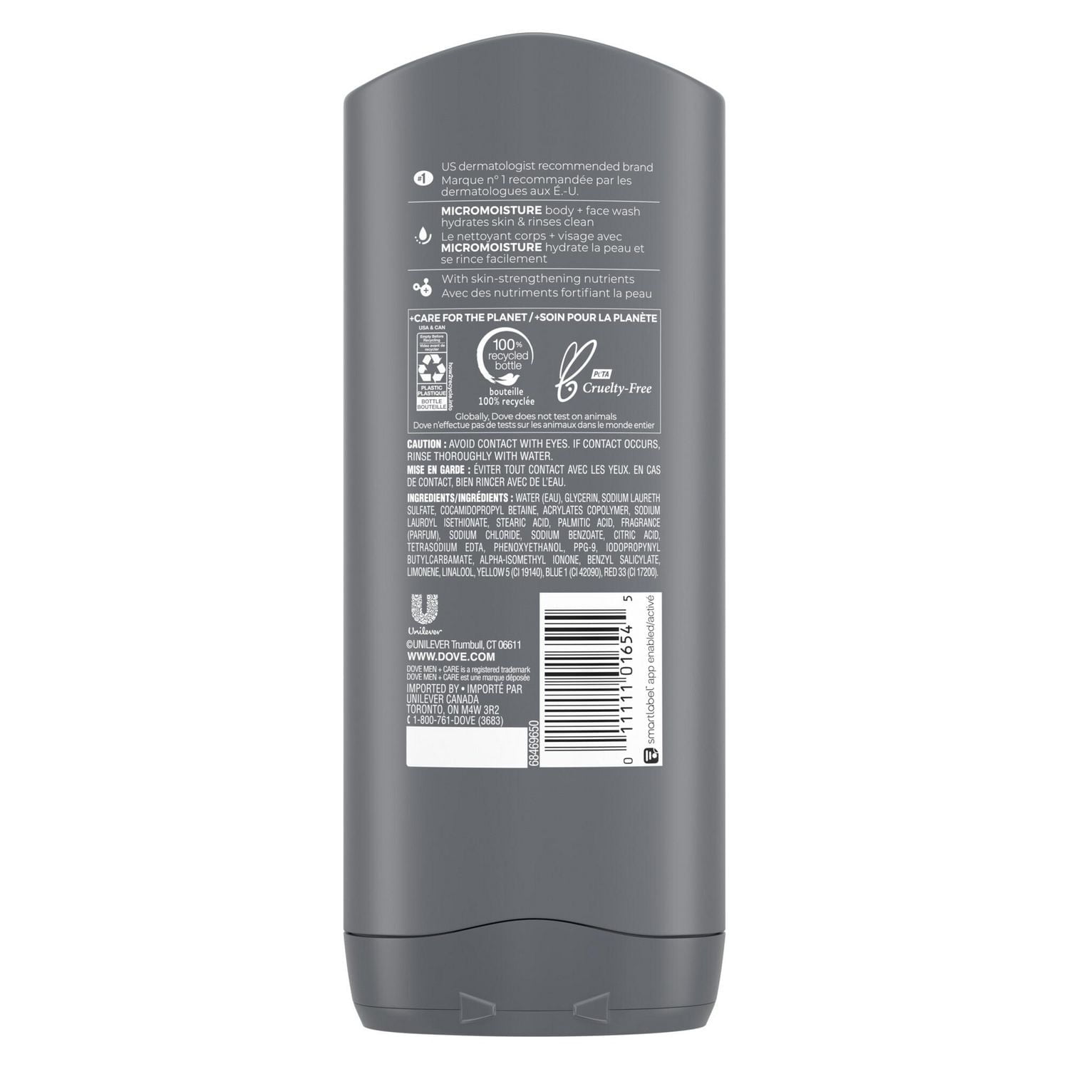 Dove Men Care Clean Comfort Body and Face Wash with 24hr Nourishing Micromoisture Technology