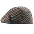 thumbnail image 4 of SikaFu Beret Cap Plaid Wool Beret Hat Men Women Adjusted Ivy Newsboy Flat Cap Male Female Artist Painter Autumn Winter Hat Beret, 4 of 6