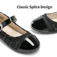thumbnail image 2 of Dream pairs Girls Mary Jane Ballet Flats Dress Shoes for Party School Wedding SDFL226K BLACK Size 13, 2 of 5