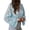 Light Blue, variant on Women's Lace Button Up Shirt Peasant Boho Embroidered Tops Long Sleeve Floral Sheer Blouses Light Blue S
