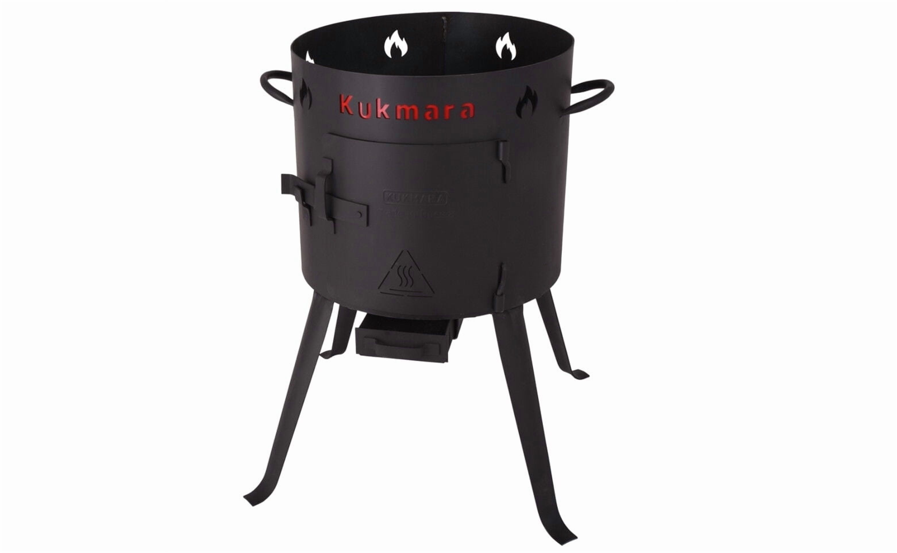 KUKMARA Steel Uchag for Kazan 15.8 Qt (15 L) Outdoor Oven Stove Wood Fire Oven Camping Furnace for Cauldron