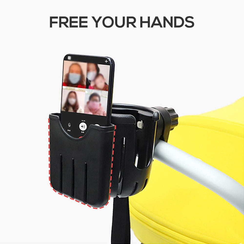 360 Rotatable Stroller Bottle and Phone Holder for Bikes