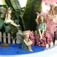 thumbnail image 3 of 6 Pieces Miniature Fairies Accessories Mini Figurines with Stick Little Girl Sculpture Yard Ornaments Potted Plants Resin Decor for Outdoor Garden Lawn Decoration, 3 of 6