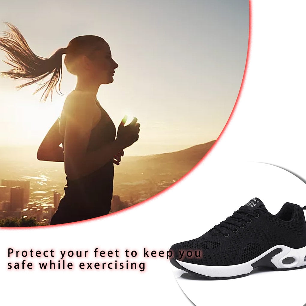 pitrice 1 Paire de Baskets Mode Femme Printemps Automne Chaussures de Sport Fitness Cadeaux d Anniversaire Accessoire de Chaussure Exterieur Noir 42 Walmart