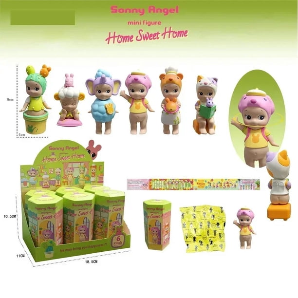 Caja sorpresa de la serie de tiendas de dulces Sonny Angel, caja misteriosa de ángel de fiesta, linda figura de acción, muñeca modelo navideña para coleccionar, regalos para niños