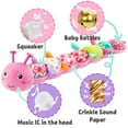 thumbnail image 3 of Baby Toys 6-12 Months, Musical Caterpillar Soft Stuffed Infant Toy with Multi-Sensory Crinkle, Rattle and Textures,Toys Gifts for Newborn 1 2 Year Old Boys Girls, Red, 3 of 6