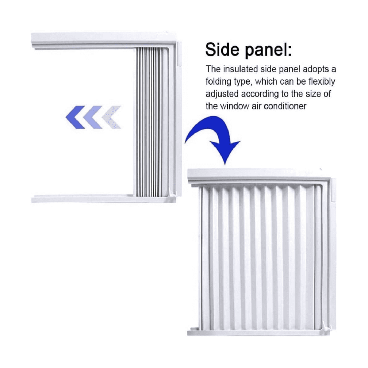 Window Side Panel Air Conditioner, White