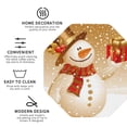 thumbnail image 4 of Bingfone Vintage Christmas Snowman Gift Leather Drinks Coasters With Set Of 6,Suitable For Home Kitchen,Coffee Cup Coasters Home Gift, 4 of 9