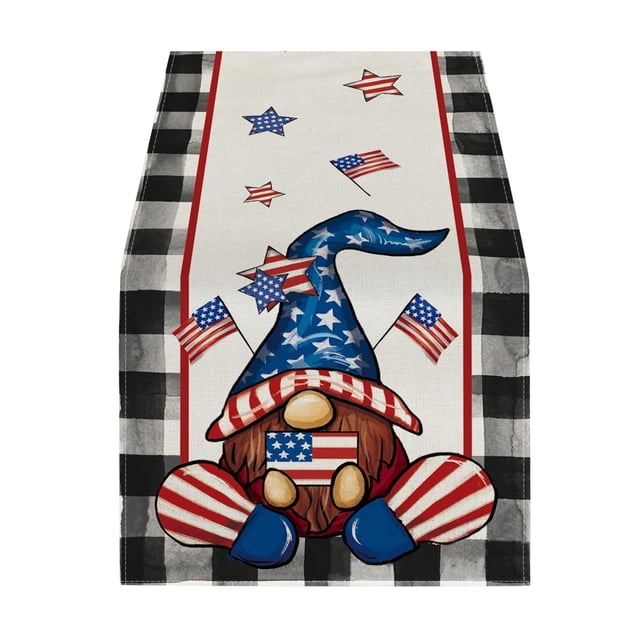Fall Decor Outdoor 2023 Independence Day Table Flag Patriotic Stripes Wired Edge Ribbon Printing Customized Satin Flag Ribbon For Holiday Craft Decoration